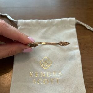Kendra Scott Rose Gold Crystal Arrow Cuff Bracelet